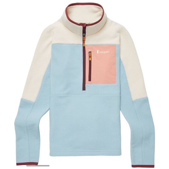 Cotopaxi Women's XL Abrazo Fleece Half-Zip Jacket  Cream Blue NWT Jacket - Picture 9 of 14